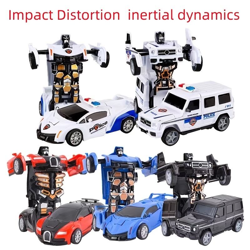 Un Clic Impact Déformation Voiture Automobiles Robot Autobot