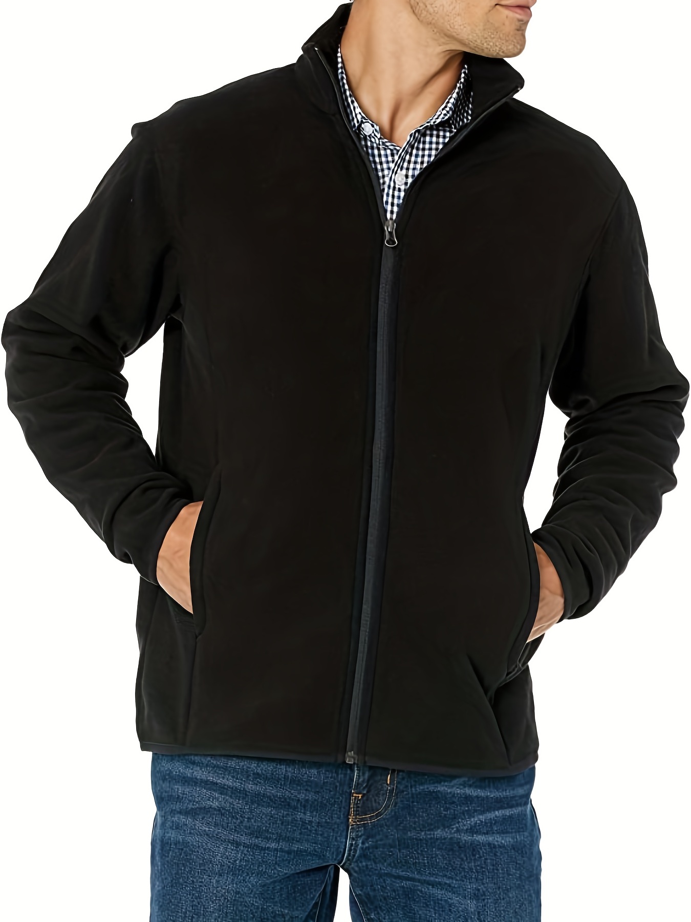 DailyWear Mens Full-Zip Polar Fleece Jacket