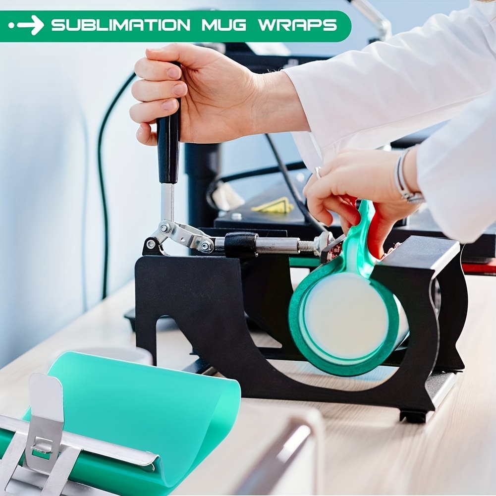 Silicone LATTE / DURHAM MUG WRAP CLAMP 3D SUBLIMATION OVEN Custom Transfer  Print