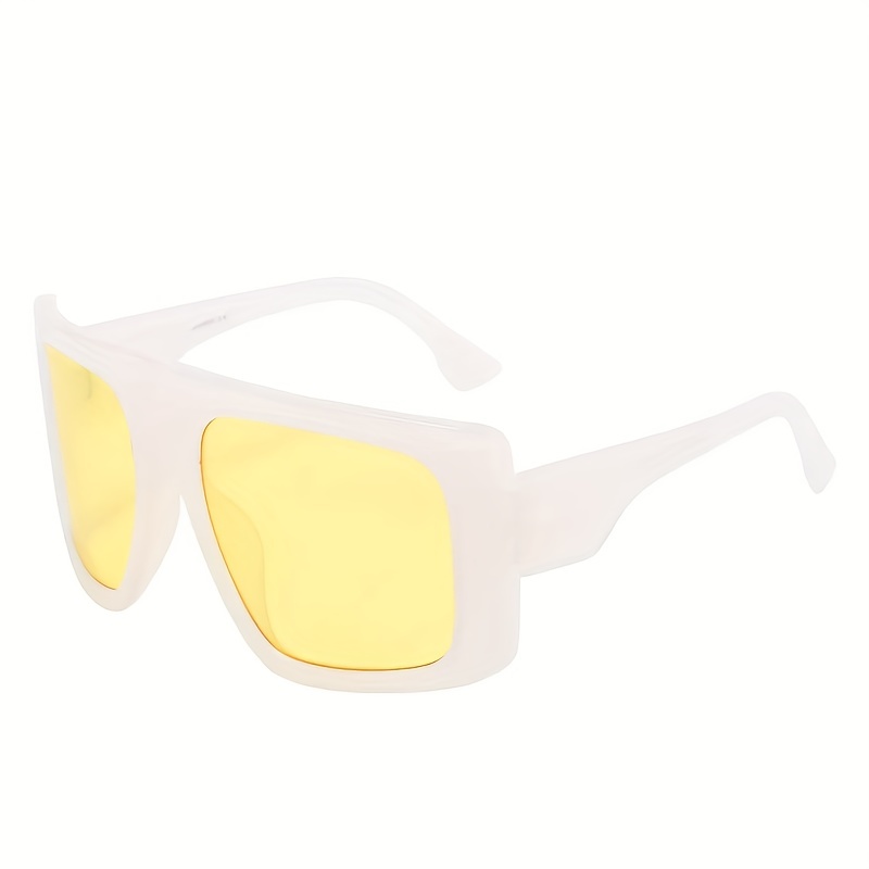 Oversized Shield Sunglasses Flat Top Gradient UV400