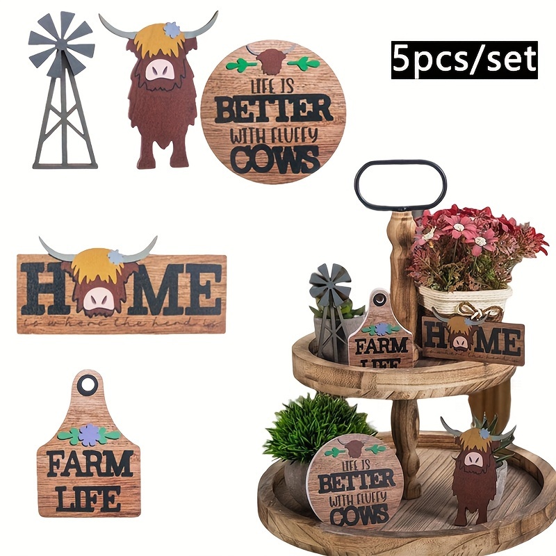 1set Nuevo Producto Home Logo Ventana Bandeja Decorativa - Temu