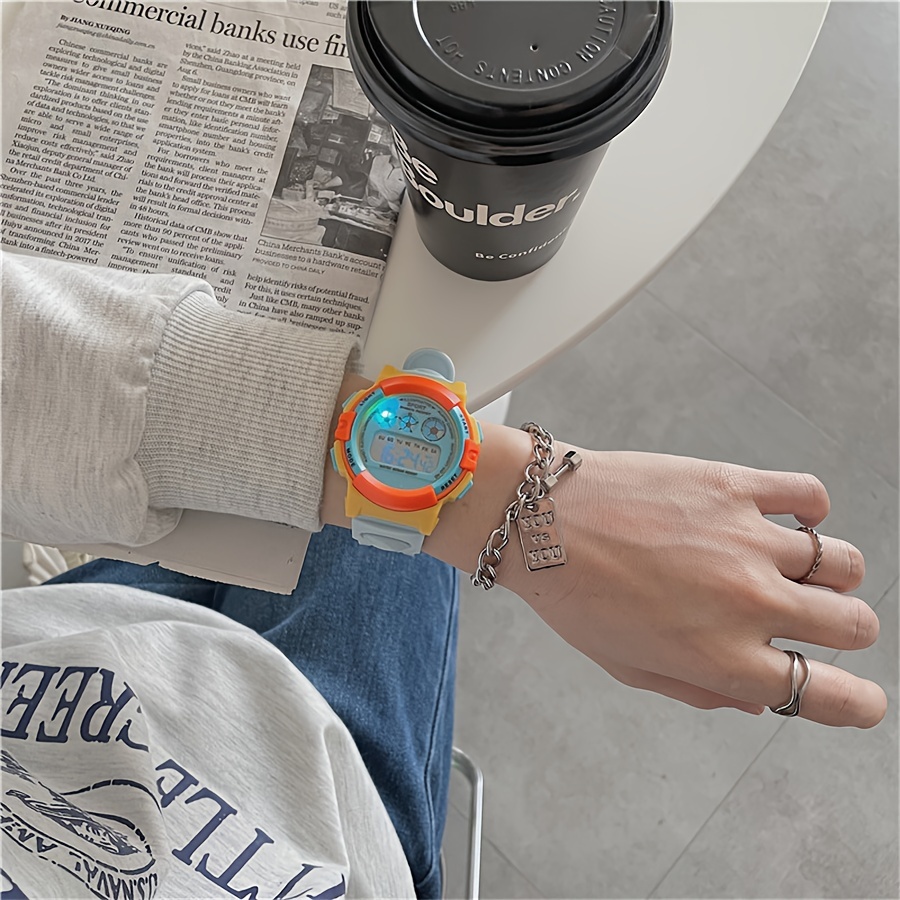 Colorful Multifunctional Waterproof Luminous Digital Date - Temu