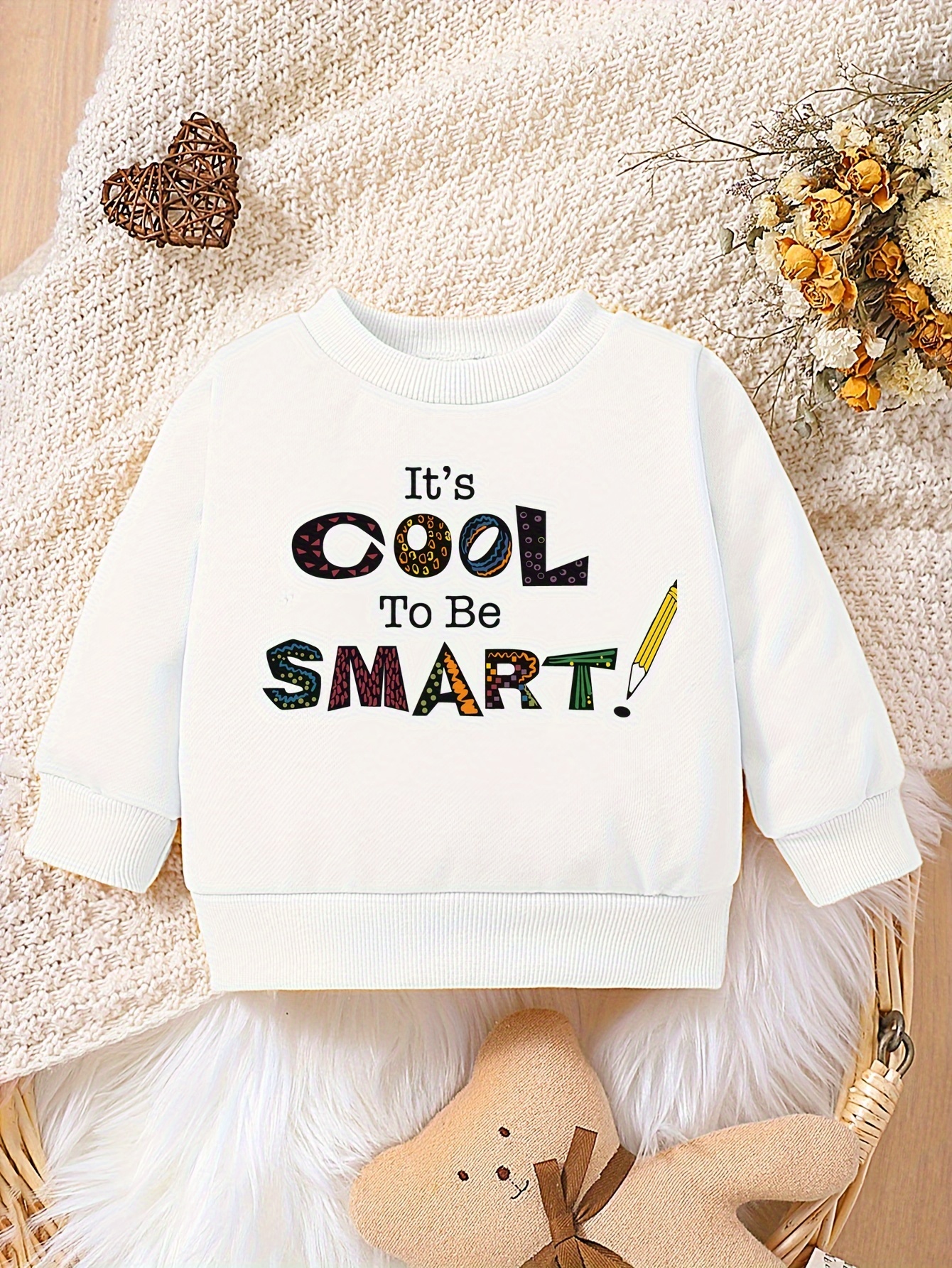 Baby girl clearance slogan sweatshirt