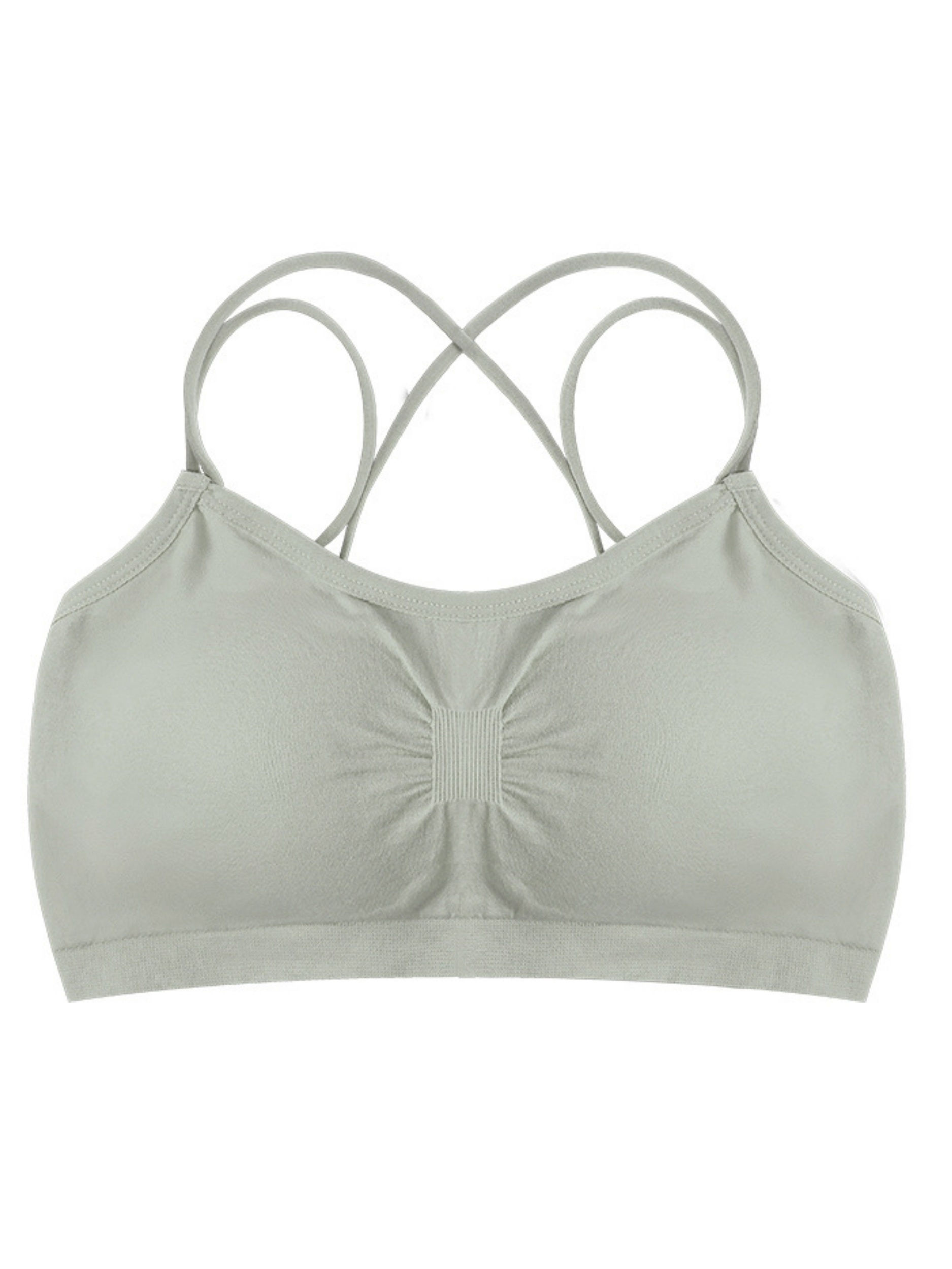 Seamless Wireless Bras Comfy Breathable Criss Cross Back Bra - Temu