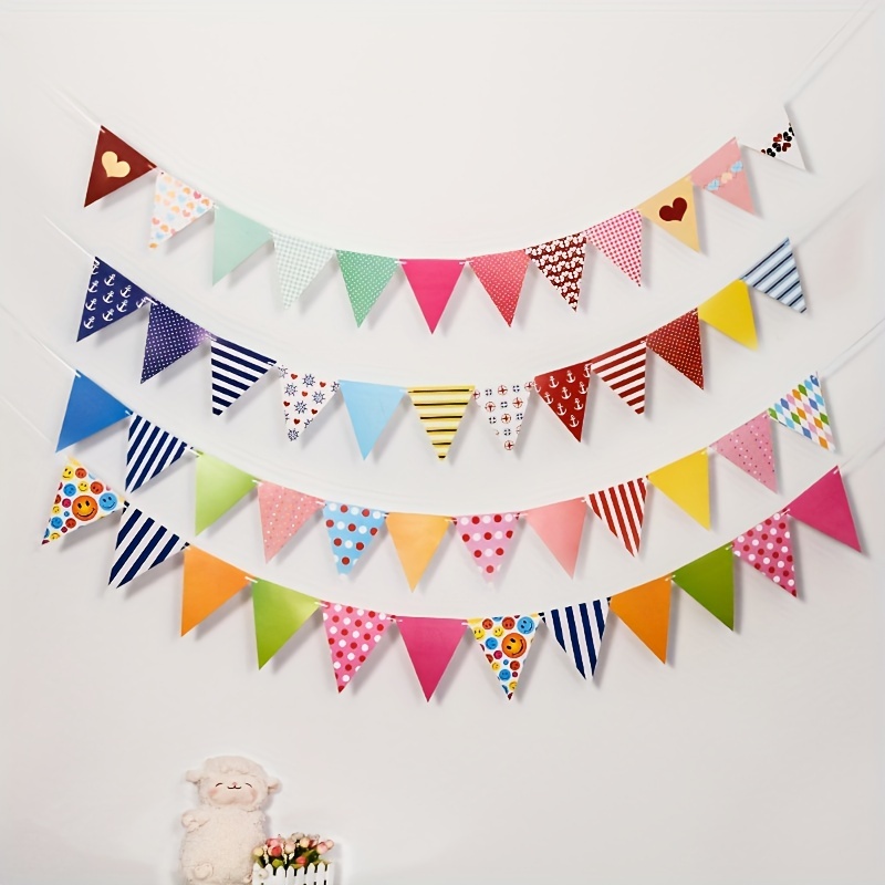 Pennant Banner String Bunting Flags Birthday Party Grand - Temu