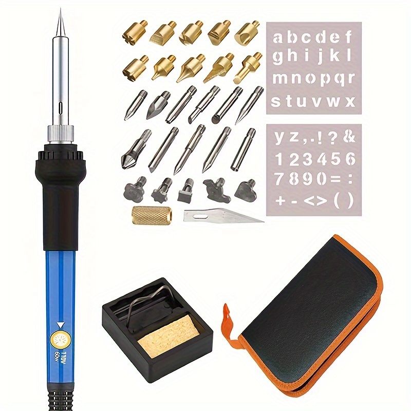 Wood Burning Kit 60w Temperature Adjustable Pyrography Pen