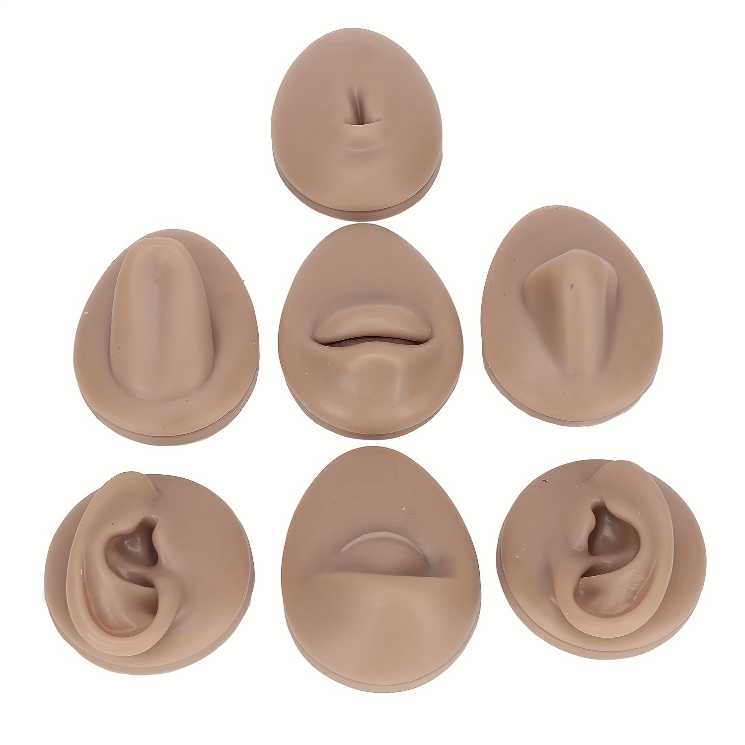 Soft Silicone Body Part Model Human Ear Mouth Eye Tongue - Temu