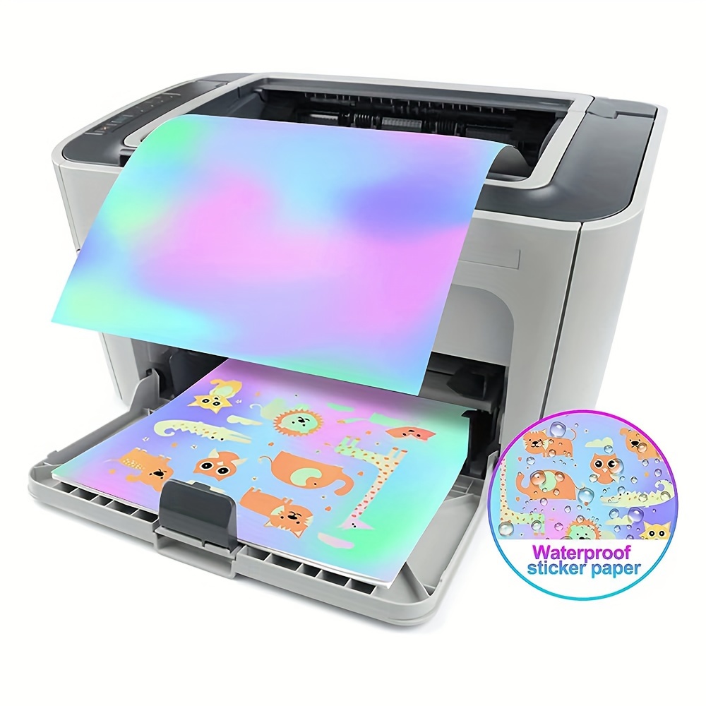 Holographic Sticker Inkjet Laser Printer Waterproof - Temu