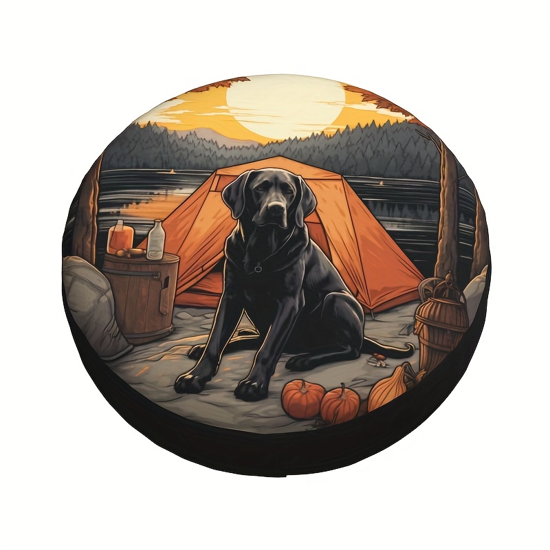 LiBei Never Camp Alone Dog Waterproof Spare Tire Cover Fits for Traile - 2