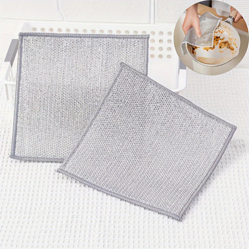 Wire Dishwashing Cloth Mesh Dishcloth For Kitchen Stove - Temu