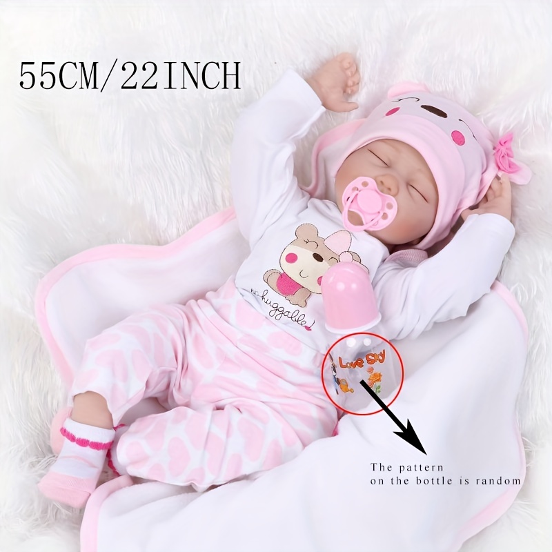 Sleeping Reborn Baby Doll Lifelike Soft Silicone Newborn Girls Bedtime Toys  Girls Birthday Gift Halloween/thanksgiving Day/christmas Gift - Temu