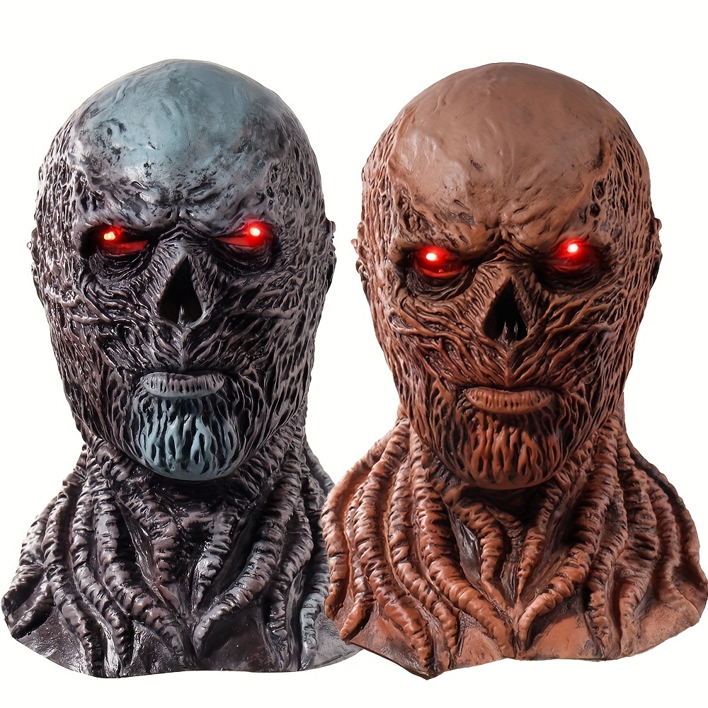 Diximus Máscara realista de Halloween de demonio para adultos, hombre y  mujer, accesorios de cosplay de terror, máscaras malvadas
