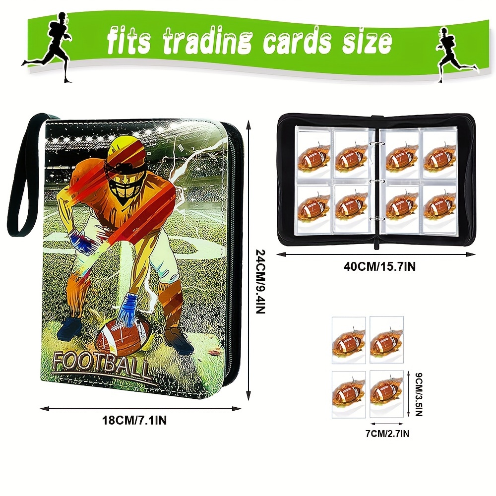 Itechjoy 400 Pocket Football Card Binder Display Case With - Temu