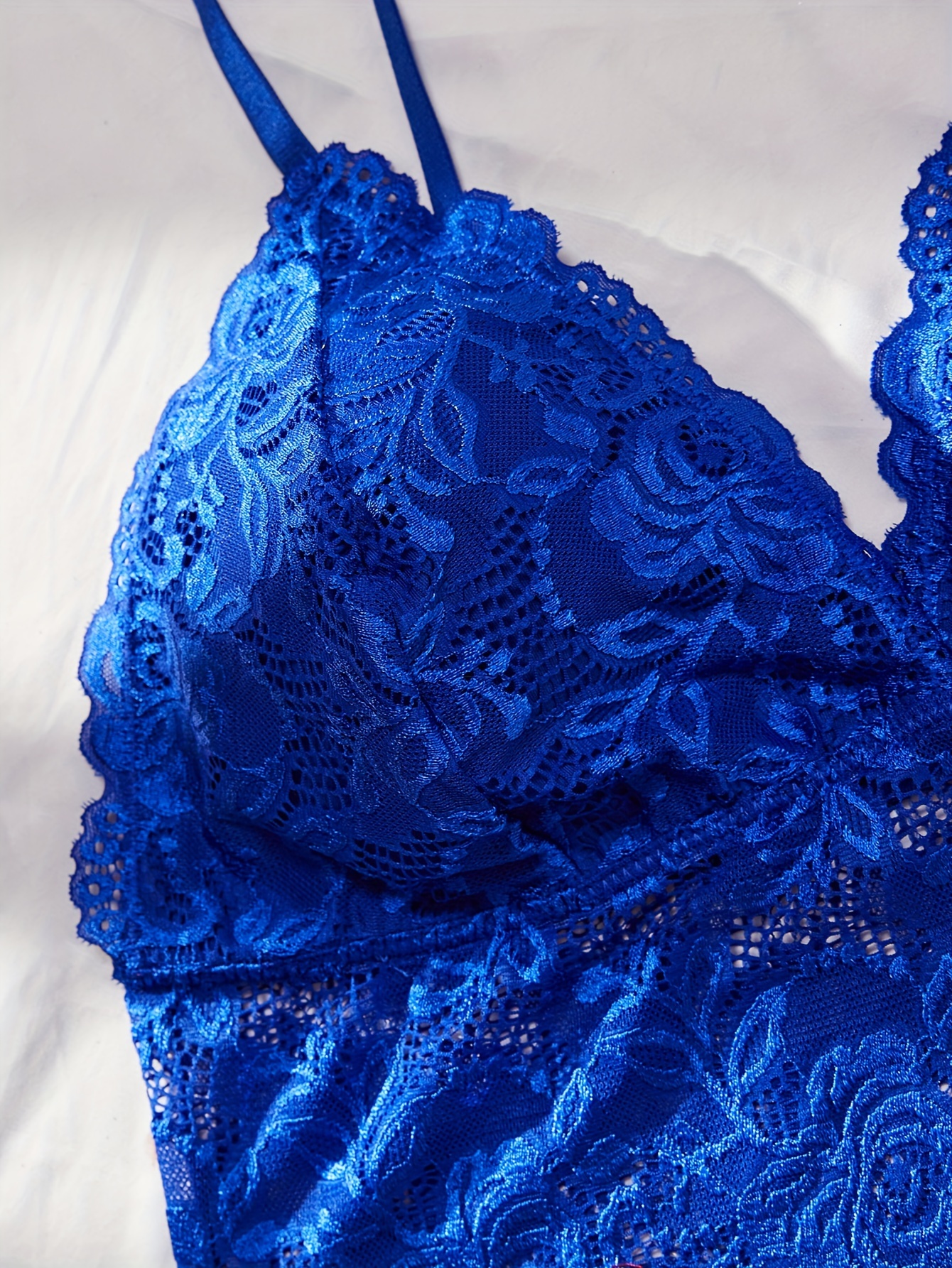 Sultry Floral Lace Lingerie Set Push Bra Bow Tie Panties Temu