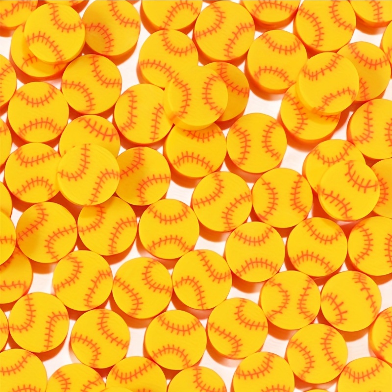 Baseball Beads Jewelry Making, Polymer Handmade Supplies