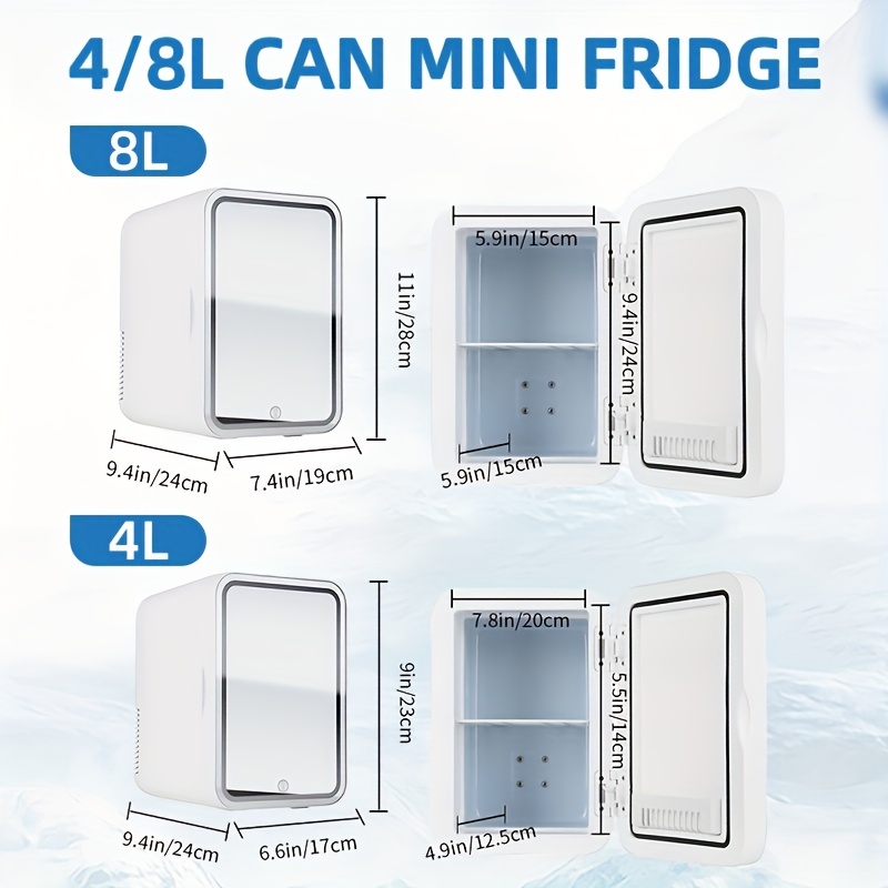 Mini Refrigerator 4 Liter/6 Can Small Refrigerator ac/ - Temu Japan