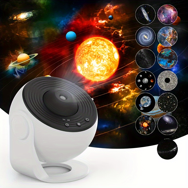 UFO Star Planetarium Projector 8 in 1 Galaxy Projector Night Lights 360°  Adjust Projector for Kids Bedroom Ceiling Home Theater