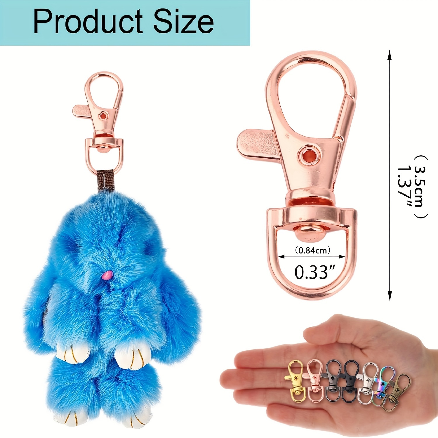 Lobster Clasps Kit For Keychain Making Metal Buckle Hook - Temu