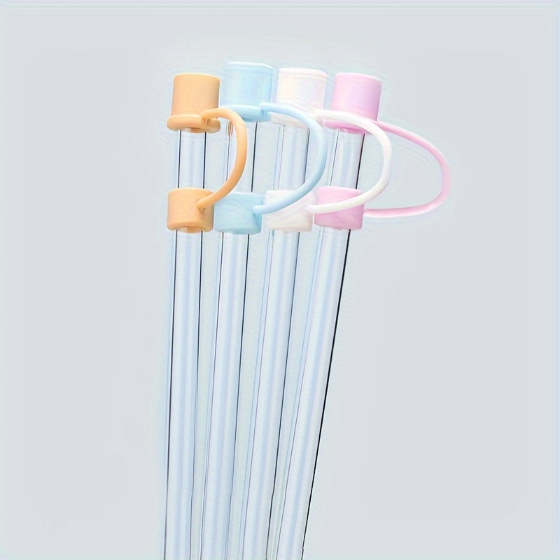 Straw Tips Cover, Reusable Straw Toppers, Kawaii Cow Silicone Straw Sleeve  , Decorative Straw , For Party Favor Bags,birthday Party, Friends  Gathering, Dustproof Straw Covers For Stanley 30&, Party Supplies, Chrismas  Halloween