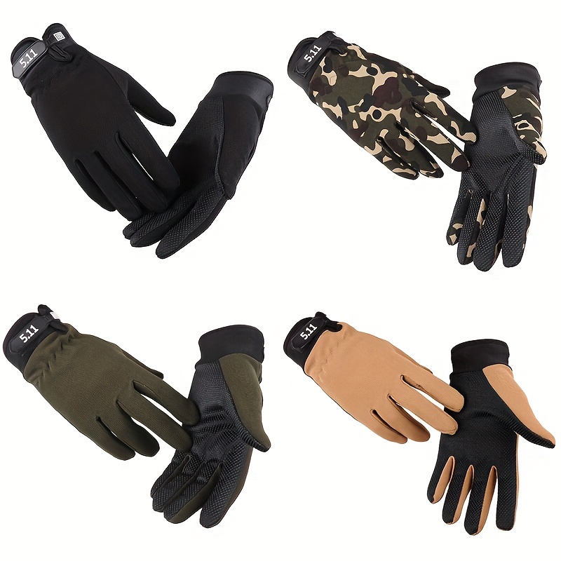 DrymDyed Leather Shooting Gloves Full Finger Light Weight Warm