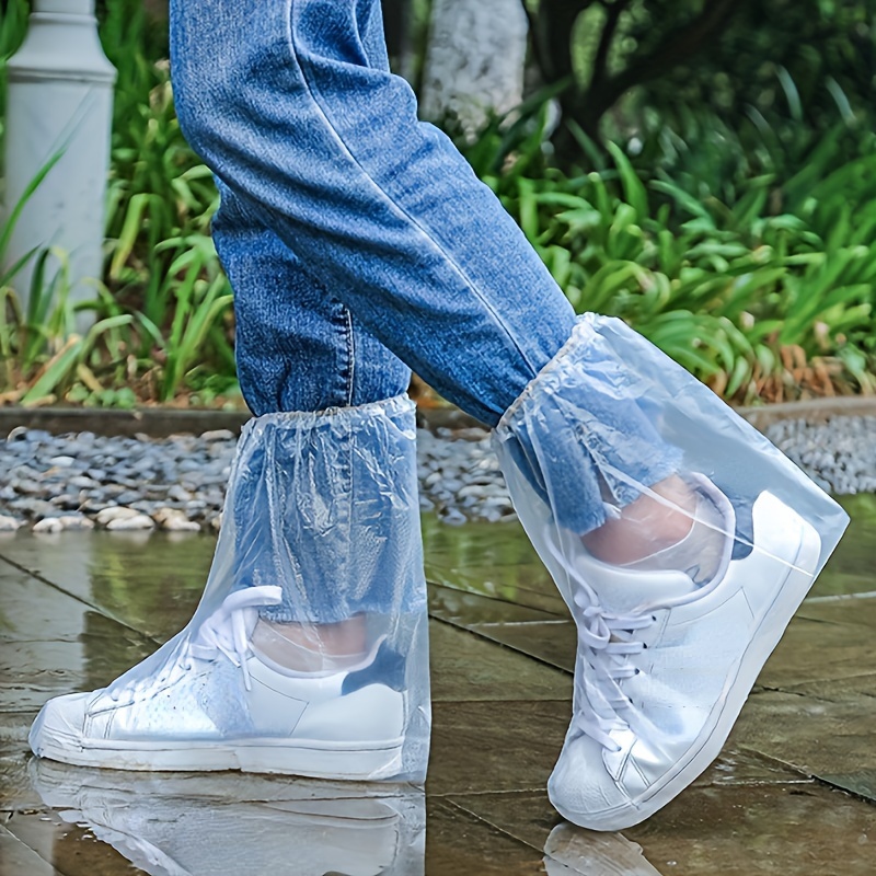 clear plastic shoe covers