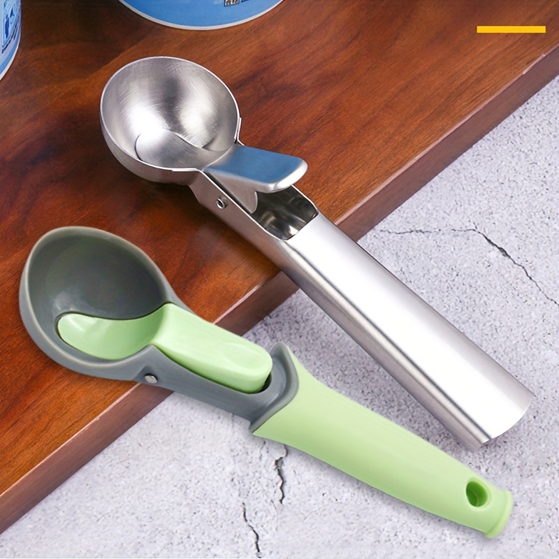 Large Stainless Steel Ice Cream Scoop - Creative Kitchen Gadget For Easy  Scooping And Serving - Temu