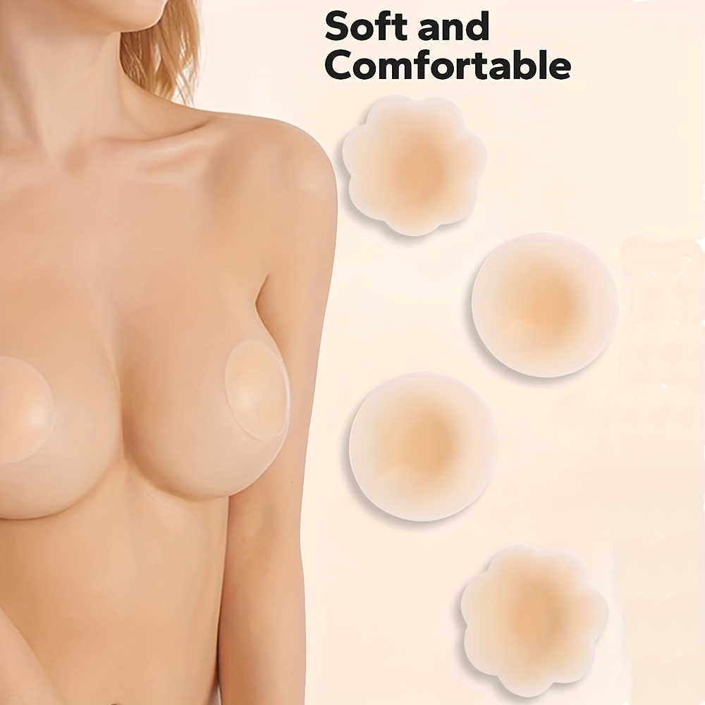 Reusable Silicone Nipple Covers Strapless Invisible Self - Temu