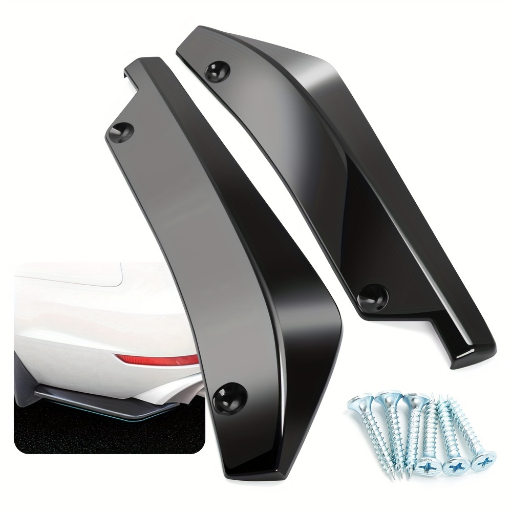 Universal Car Front Bumper Lip Splitter Kit Soft Rubber Fins - Temu