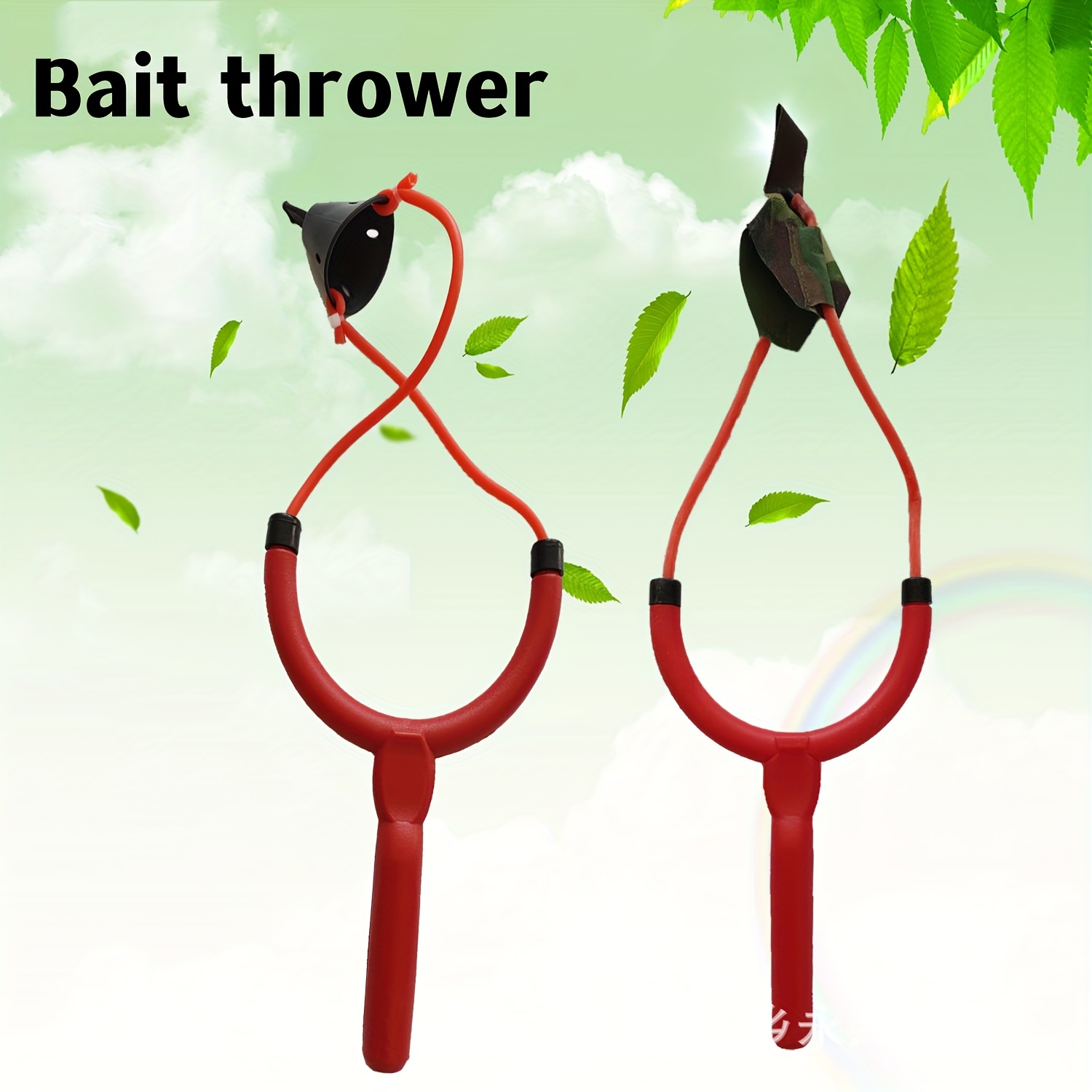 Long range Fishing Bait Thrower Rubber Band Slingshot For - Temu