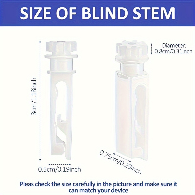 Vertical Blind Repair Carrier with Stem Vertical Blinds Repair Kit White  Blinds Replacement Parts (10)