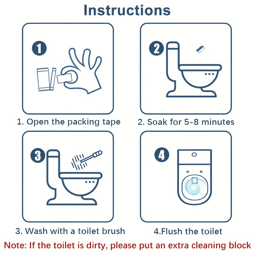 Cleaning Block Wc, Toilet Bowl Cleaner Tablets , Toilet Bowl Cleaners For  Descaling & Deodorizing-10 Piezas