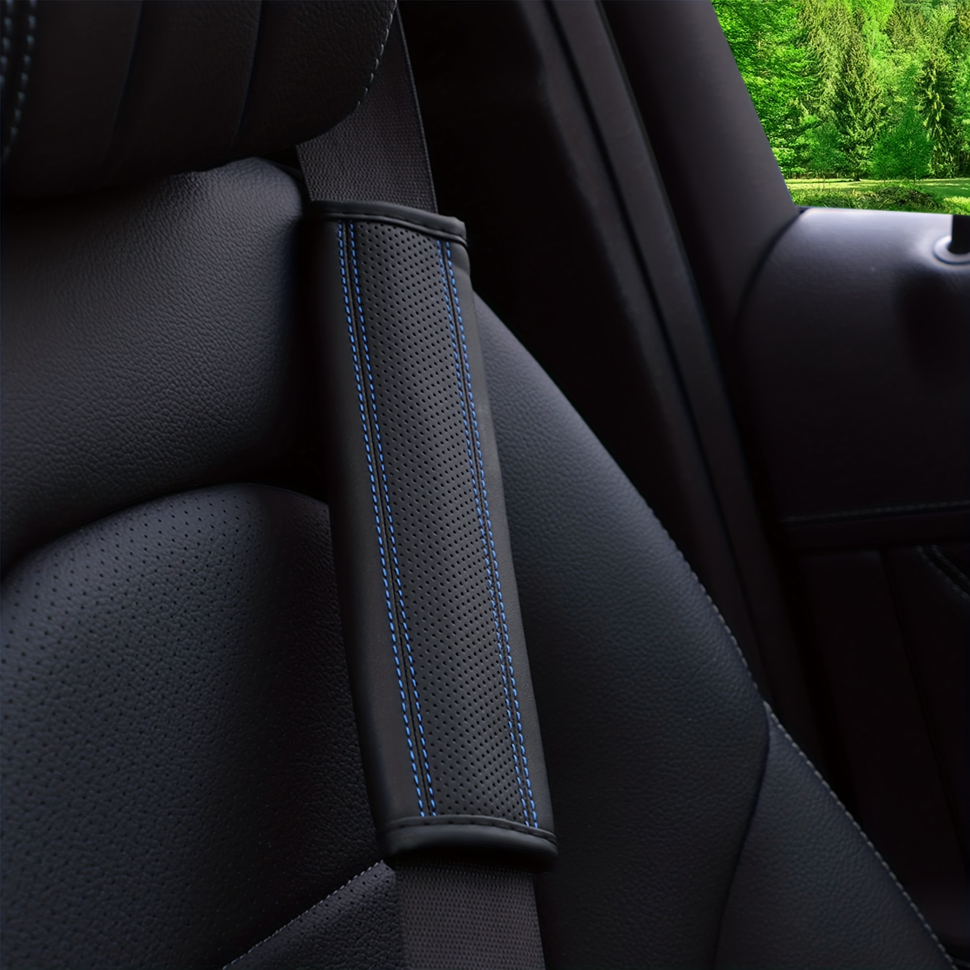 2 pezzi monocolore Imbottitura per cintura di sicurezza dell'auto ,  universale Copri cintura di sicurezza per auto Cintura di sicurezza  spalline cinghia copertine imbracatura Tappetino per