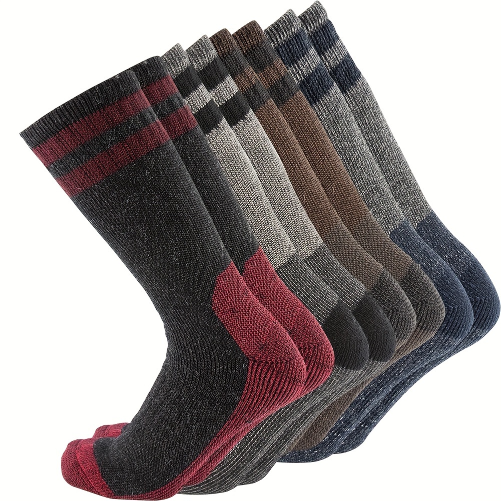 4pairs Women's Striped Coral Fleece Half Toe Five Fingers Socks For Home  Use, Soft & Warm Floor Socks, Casual Split Toes Socks