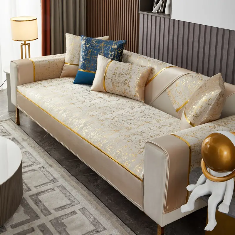1 cuscino per divano antiscivolo in velluto dorato - Temu Switzerland