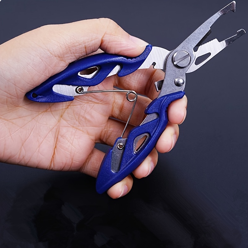 Fishing Pliers Scissors Line Cutter Braid Split Ring Tool Lip Grip TACKLE