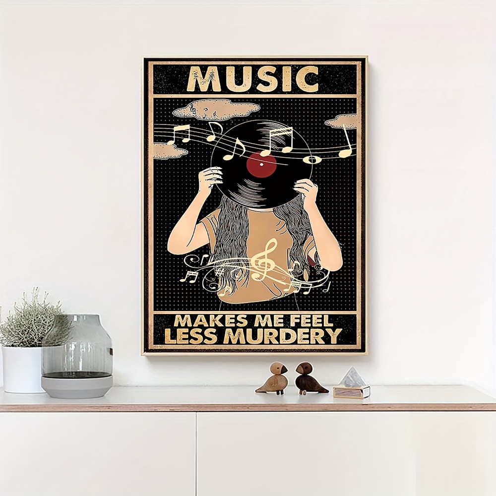 Poster Opere D'arte Parete 1pc Musica Fa Sentire Meno - Temu Switzerland