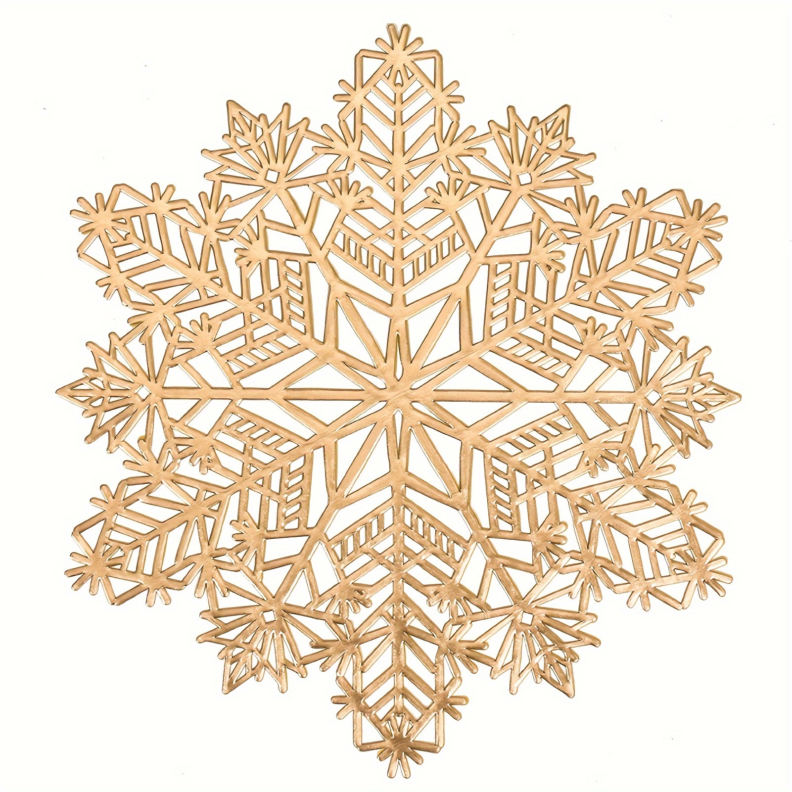 Placemats And Coasters Set Snowflake Shape Absorbent And - Temu