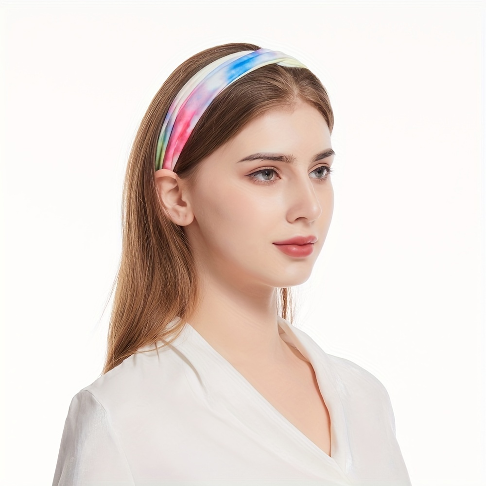 Boho Tie Dye Knotted Headband Bohemian Hair Accessory