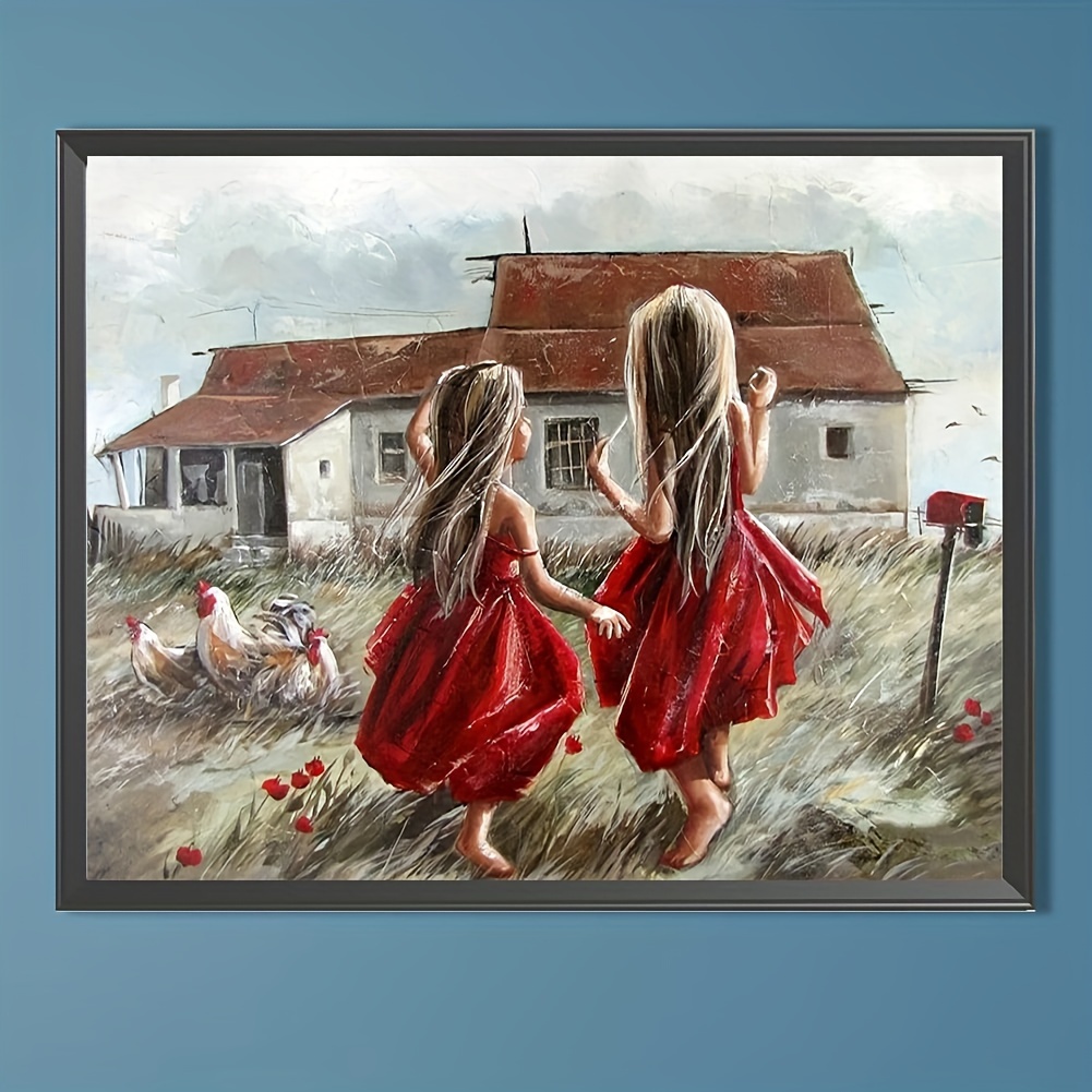 Girl Boy 5D DIY Art Diamond Painting Kit Picture Cross Stitch