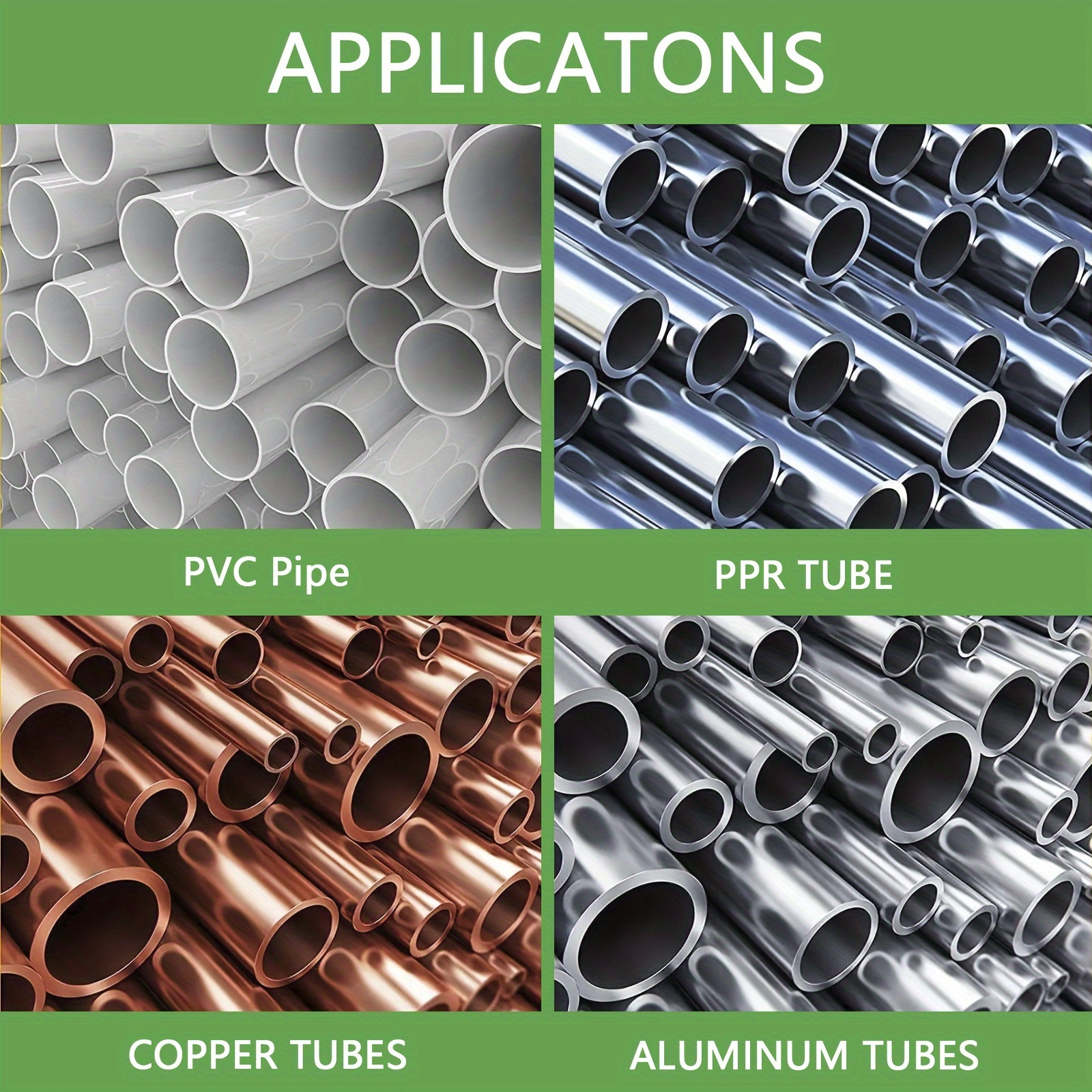 Nettoyeur de tuyaux en PVC, Tube en cuivre et aluminium, alésoir