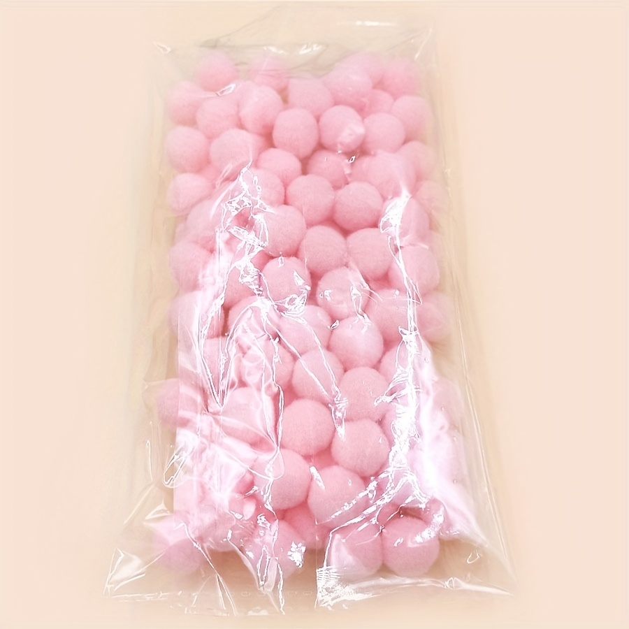 

100 Pièces 15mm Boule De Cheveux Matériel Tête Fleur Boule En Peluche Coloré Manuel Pom Pom Boule Perles Breloques Pour Bricolage Téléphone Portable Décoration Artisanat Fournitures