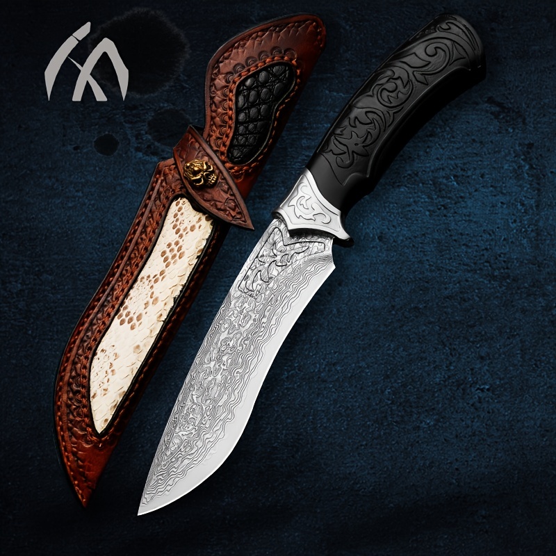 Damascus Knife - Temu