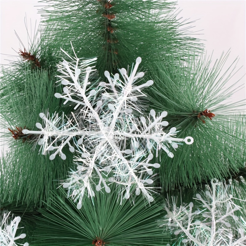 12pcs 11cm Christmas Artificial Snowflake Christmas Tree Decor