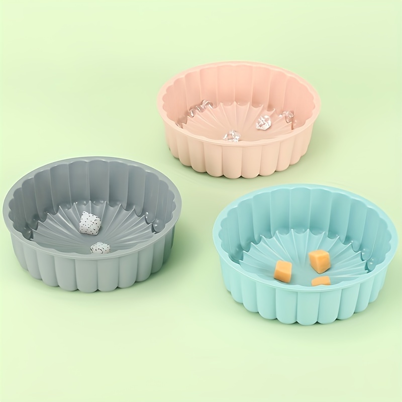 1pc Silicone Charlotte Cake Pan, Reusable Round Baking Molds For