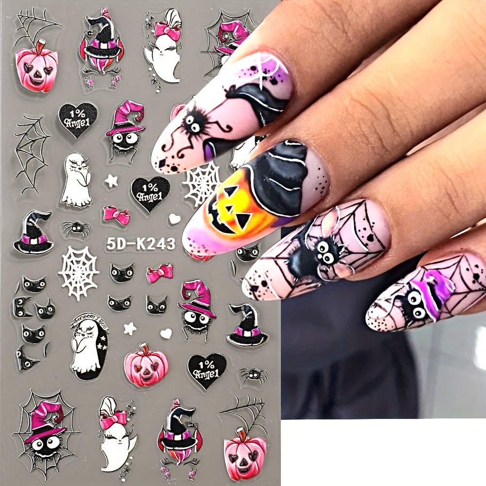 5D Mickey Halloween Nail Sticker