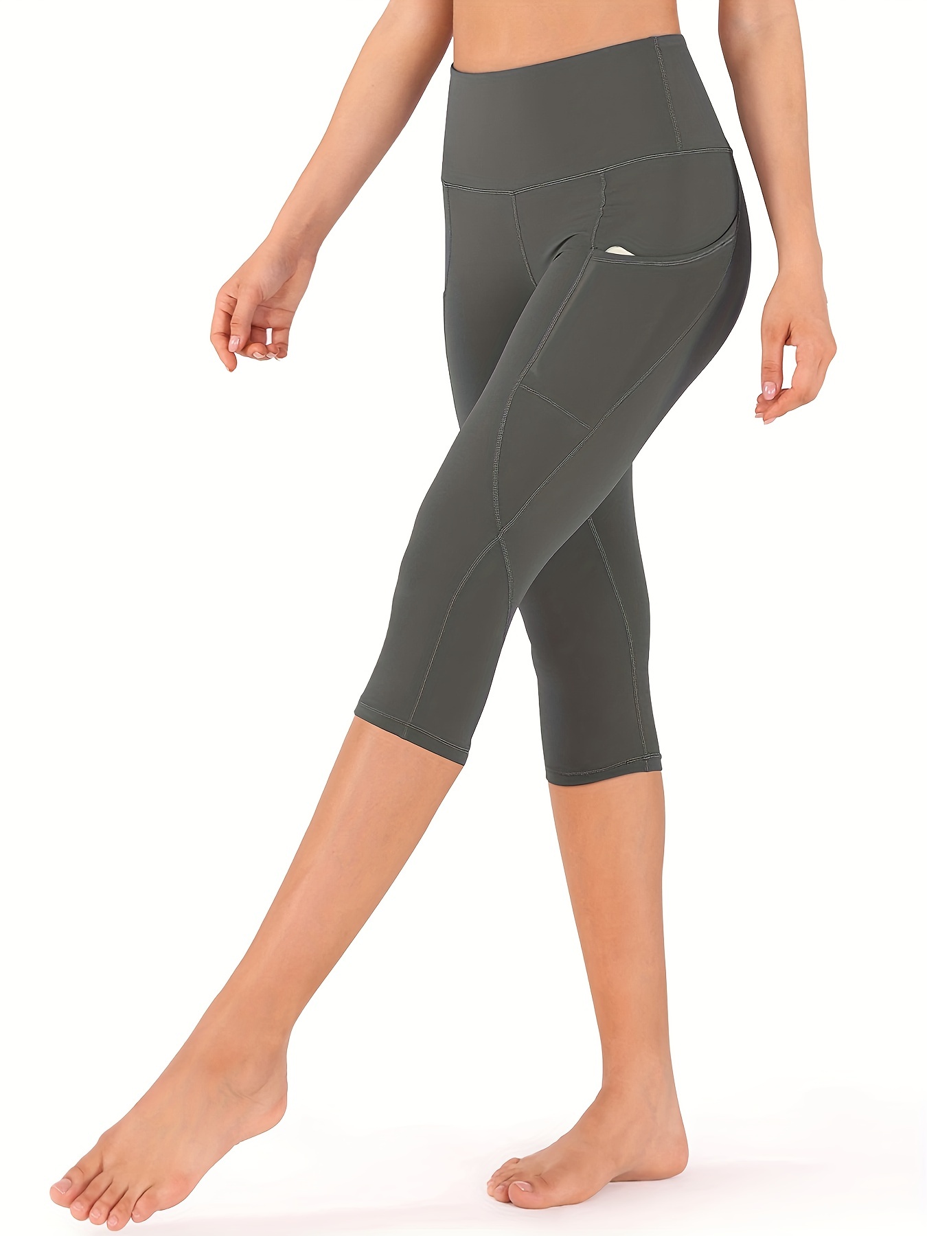 Buy Women's High Waisted Reflective Yoga Pants with Pockets: Full