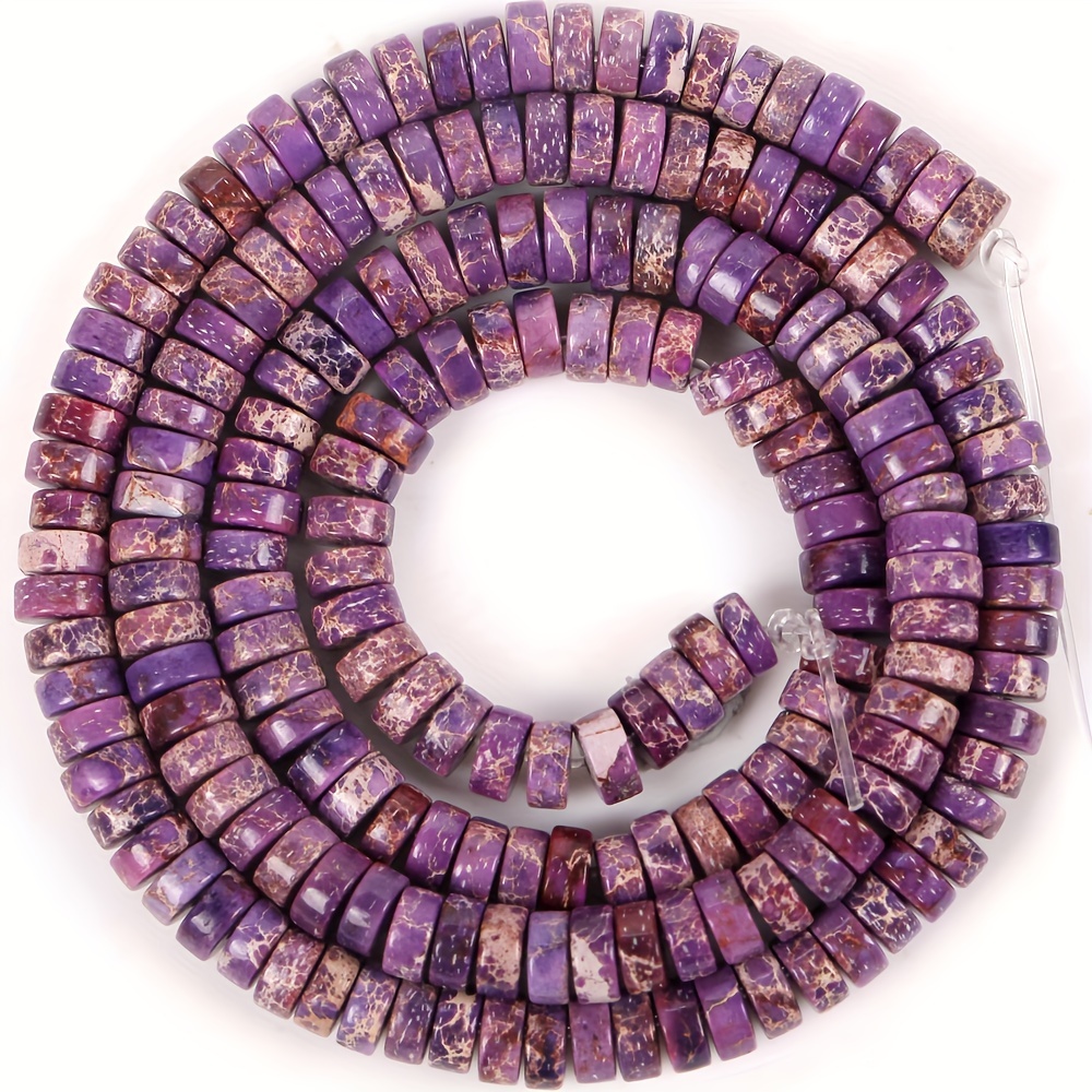 Natural Stone Flat Round Colorful Jaspers Loose Beads For - Temu