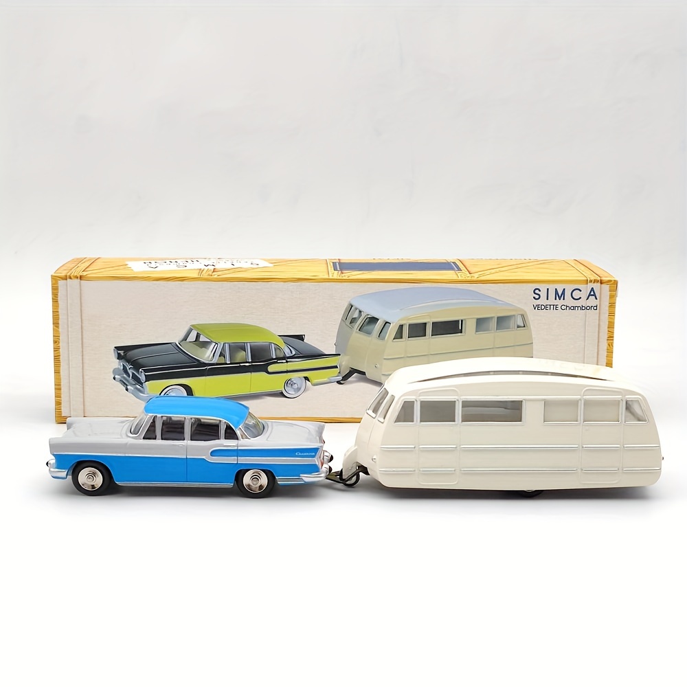 SIMCA CHAMBORD + caravane HENON 1/43