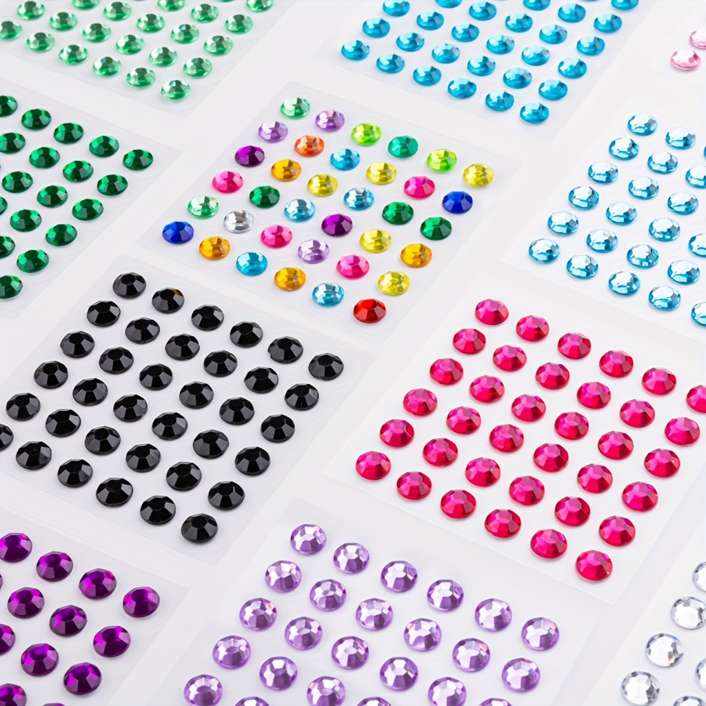  2774pcs Gem Stickers Jewels for Crafts - Self Adhesive  Rhinestone Jewel Stickers, Stick on Gems Rhinestones for Crafts, Acrylic  Bling Heart Stickers, Craft Supplies for Kids