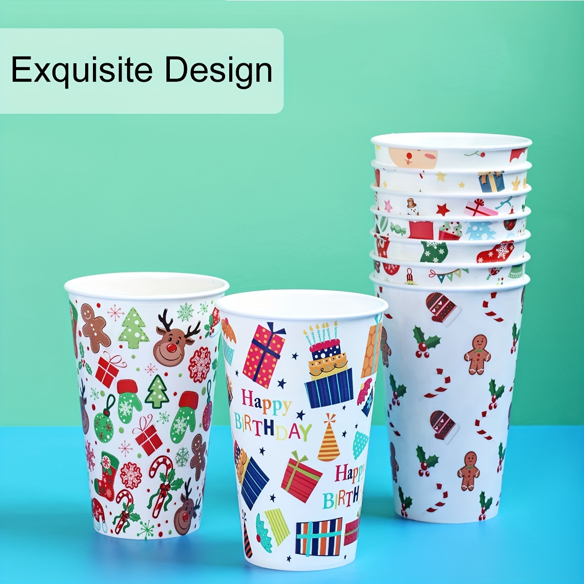Christmas Plastic Cups, Reusable Party Cups For Xmas Events, Cute Christmas  Element Design Ideal Plastic Tumbler For Holiday, Halloween Holiday Party  Supplies, Coffee Bar Access - Temu